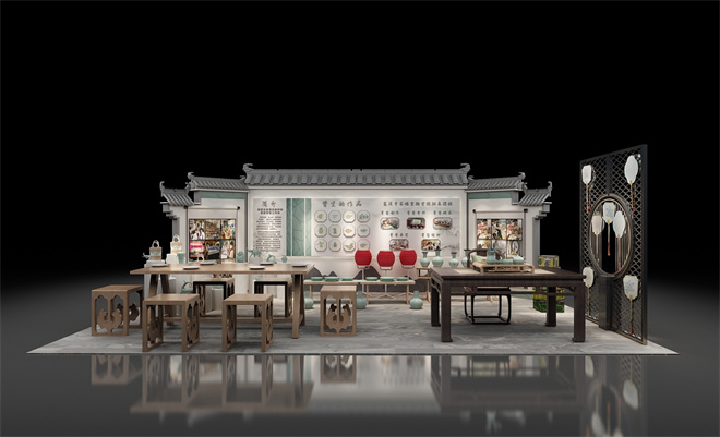 礼品展搭建布置-越窑青瓷